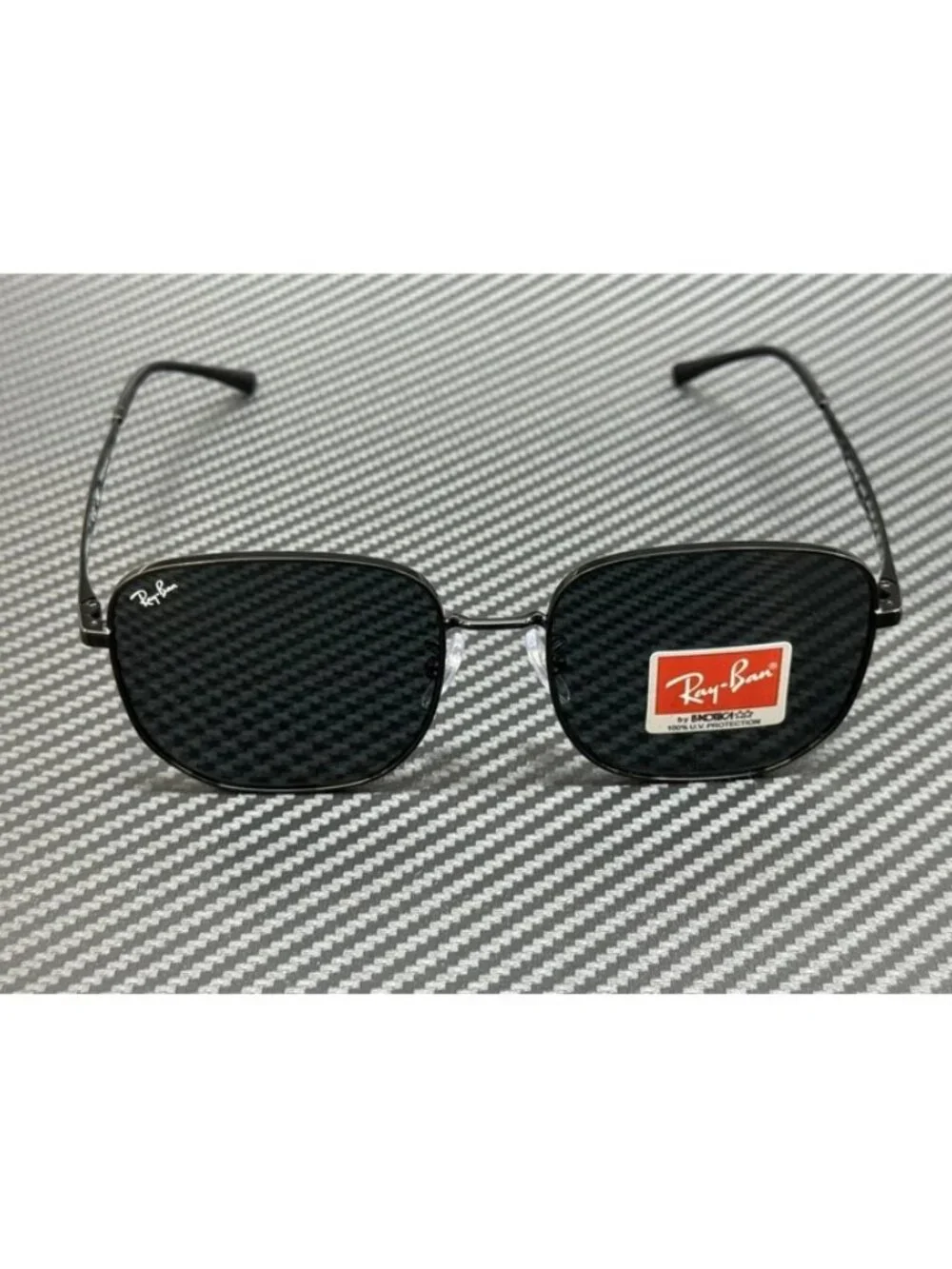 New Ray-Ban Men Black Sunglasses 57-18-145
